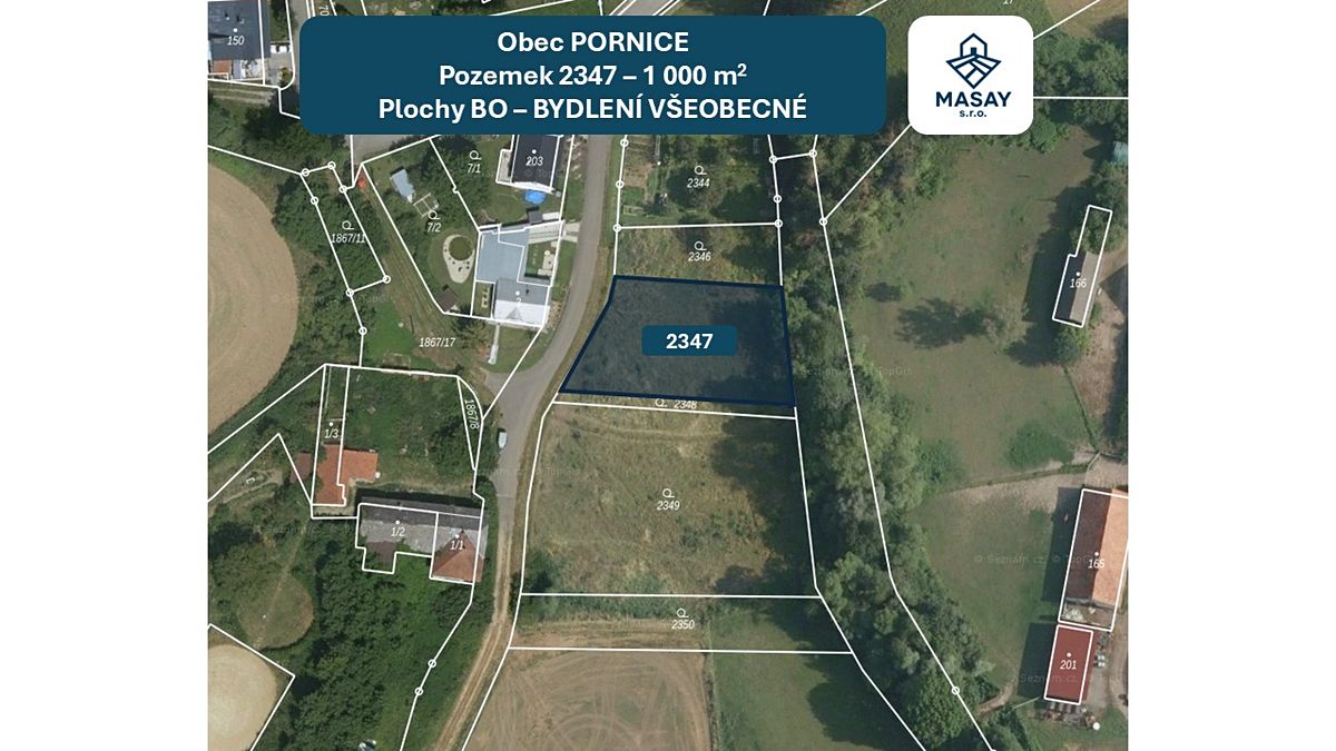 Prodej stavebního pozemku 1000 m²