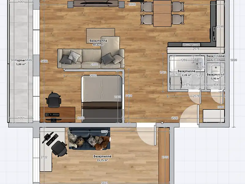 Prodej bytu 3+1 65 m², Obrnice – náhled fotky 2