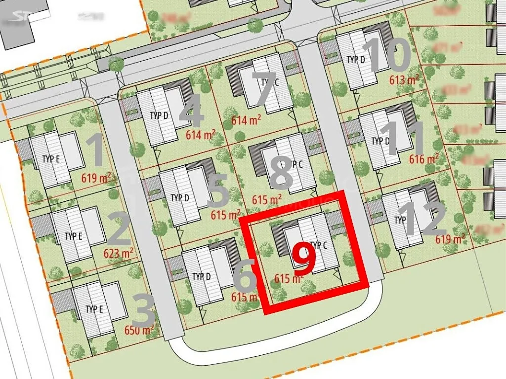 Prodej stavebního pozemku 615 m² - More