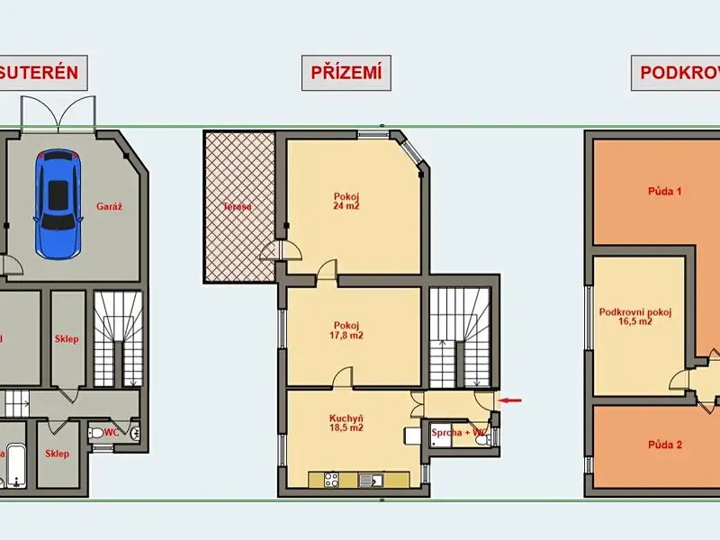 Prodej rodinného domu 150 m², pozemek 3022 m², Hroubovice – náhled fotky 2