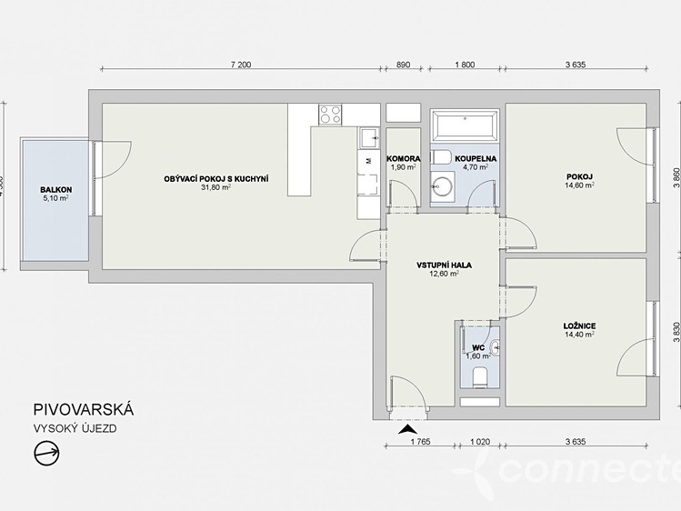 Квартира 3+kk на продаж, 86 м² (30 з 30)