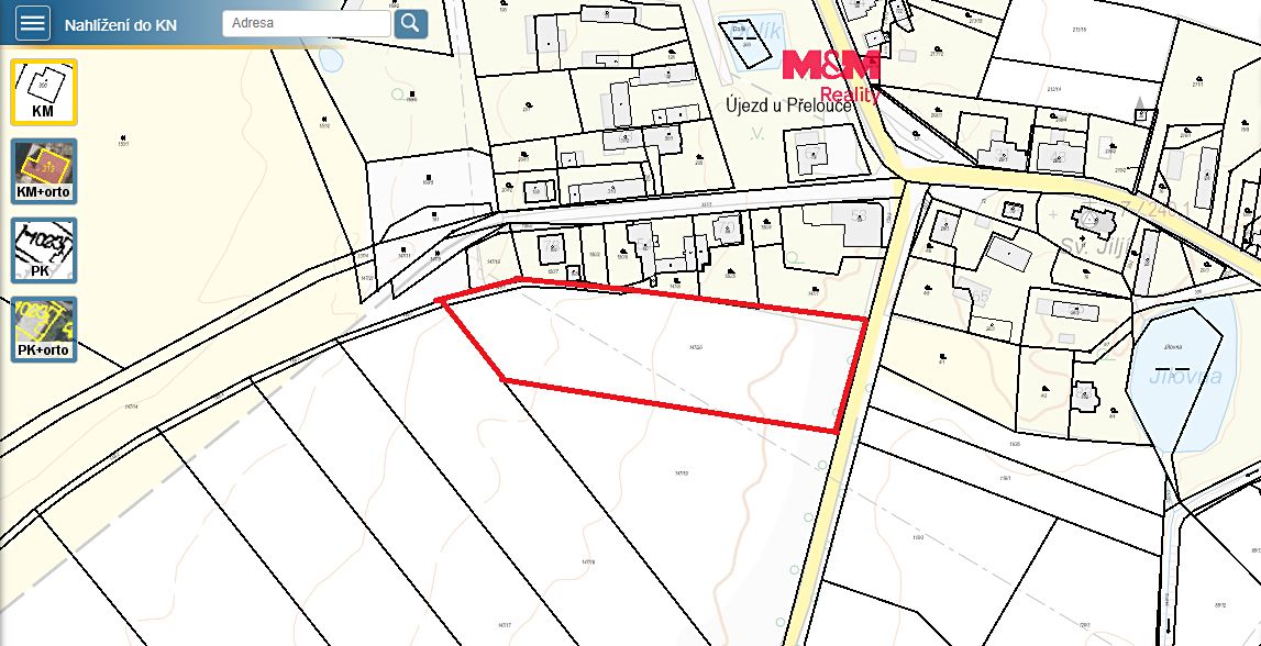 Prodej stavebního pozemku 8659 m²