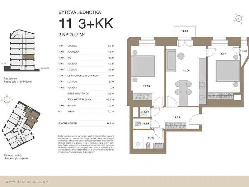 Prodej bytu 3+kk 71 m², Praha – náhled fotky 2