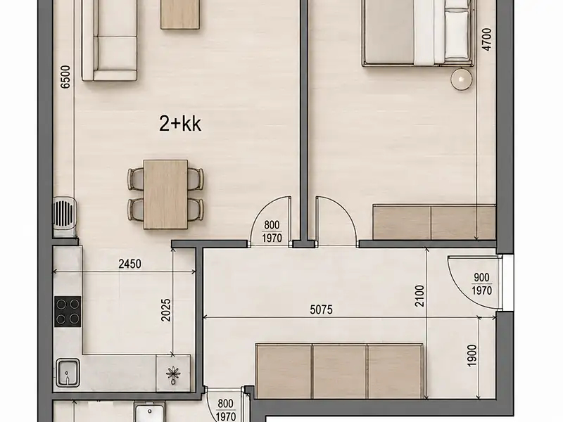 Prodej bytu 2+kk 54 m², Plzeň – náhled fotky 3