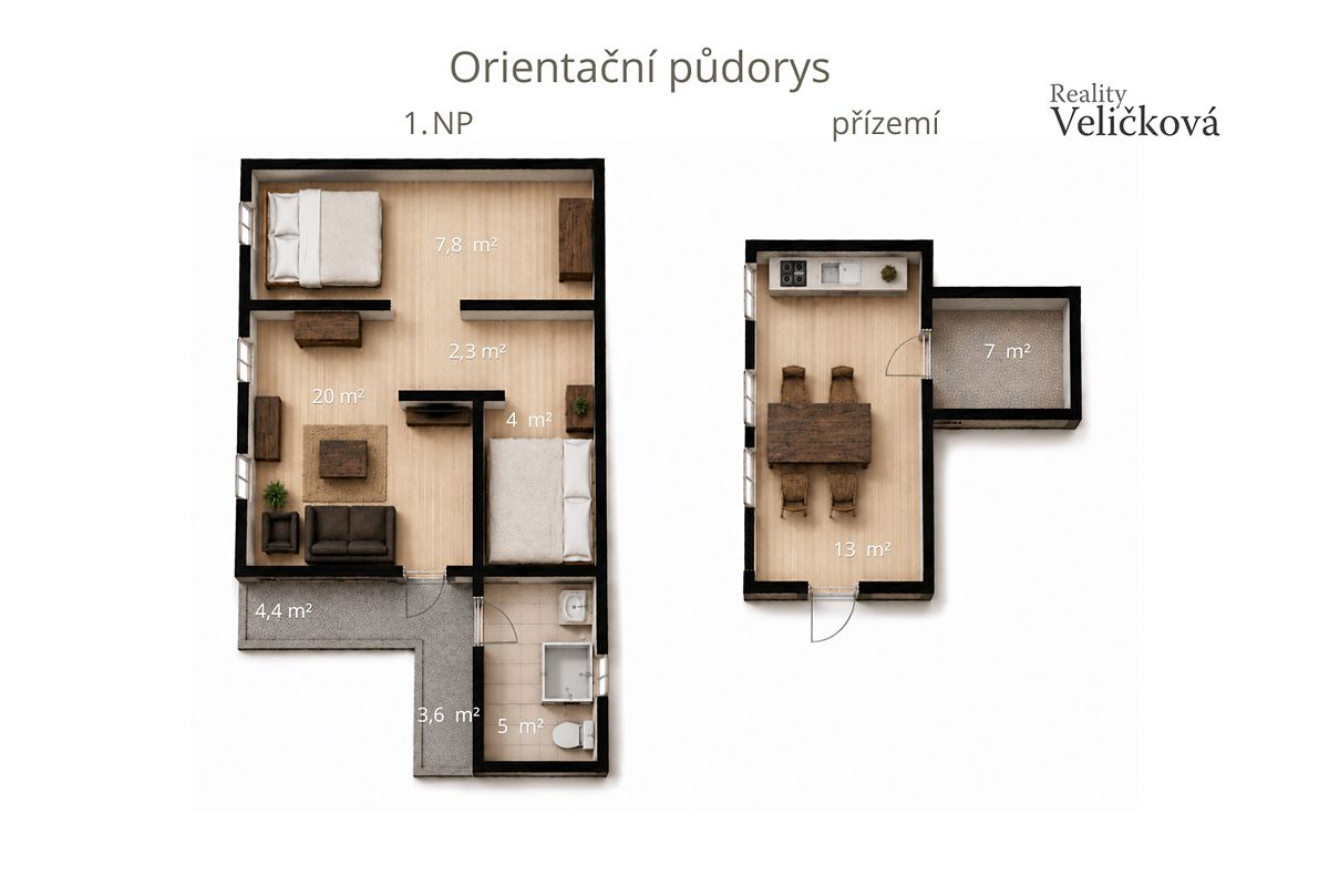 Prodej chalupy 76 m², pozemek 2604 m² – fotografie 5