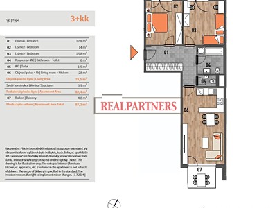 Квартира 3+kk на продаж, 87 м² (2 з 6)