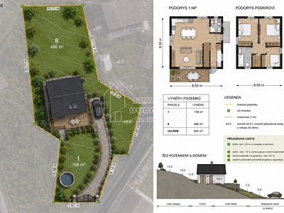 Prodej  stavebního pozemku 594 m²
