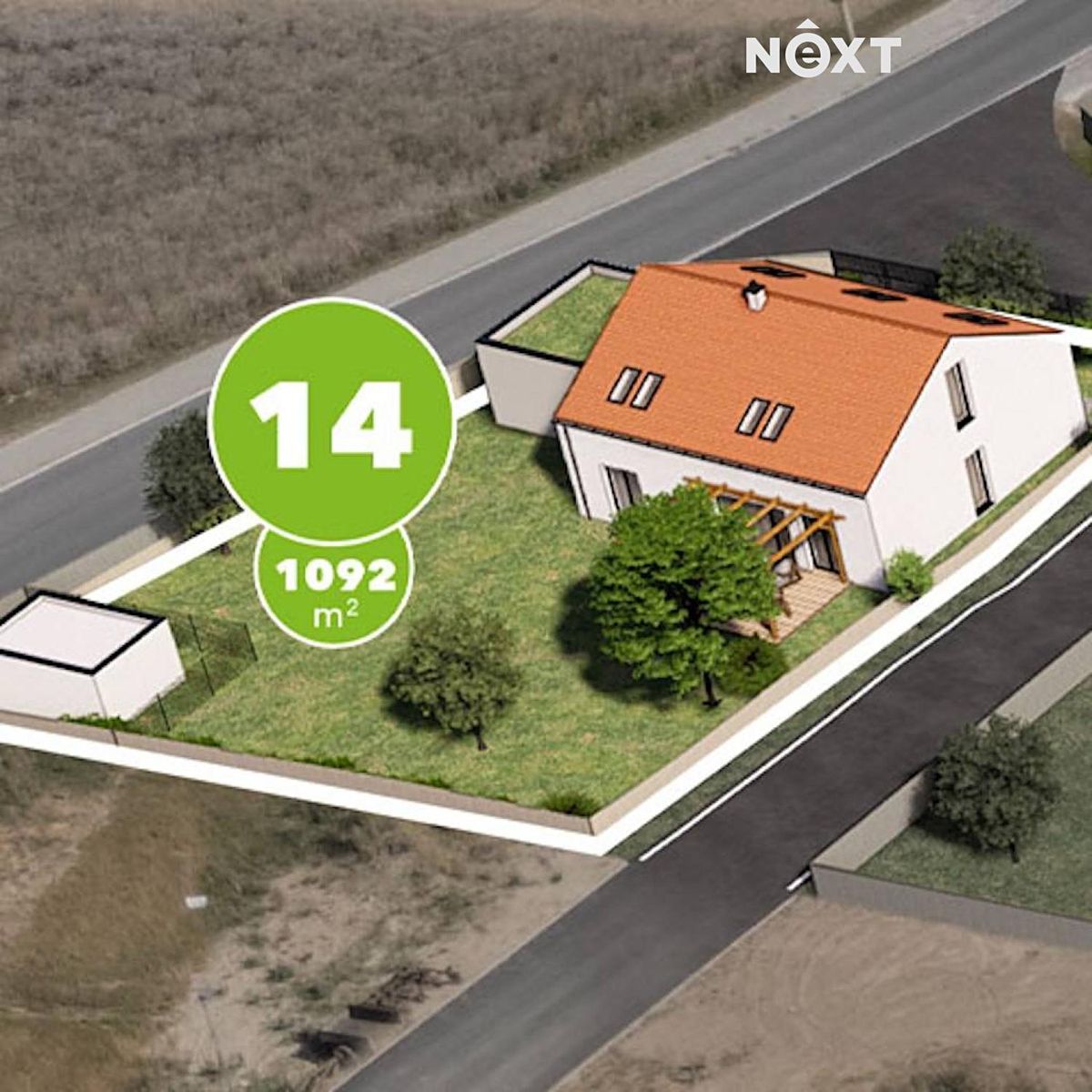 Prodej stavebního pozemku 1092 m² – fotografie 3