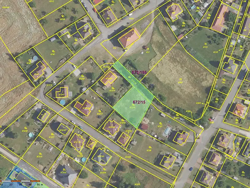 Prodej stavebního pozemku 1281 m², Osek – náhled fotky 3