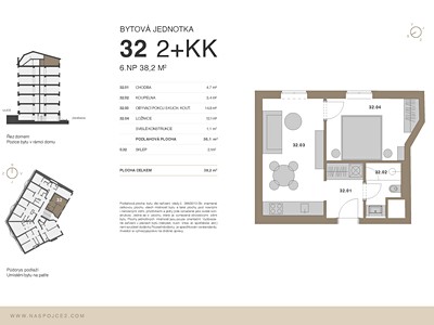 Prodej bytu 2+kk, 38 m² (2 z 11)