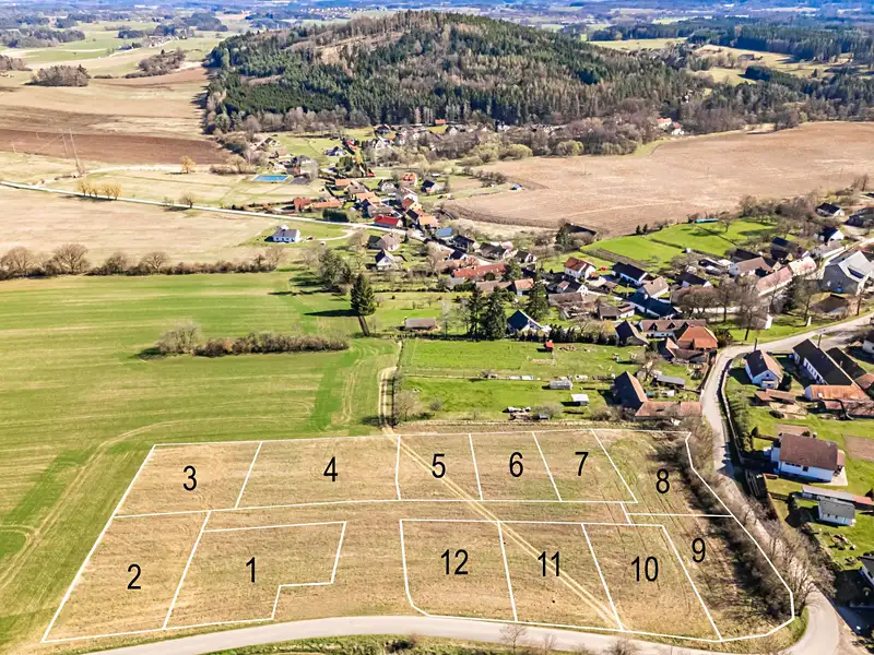 Prodej stavebního pozemku 605 m², Kovářov – náhled fotky 2