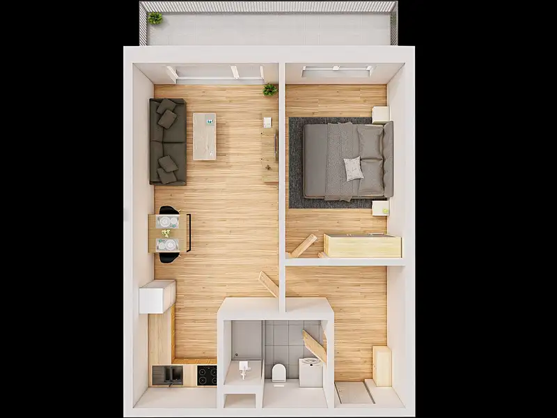 Prodej bytu 2+kk 57 m², České Budějovice – náhled fotky 3