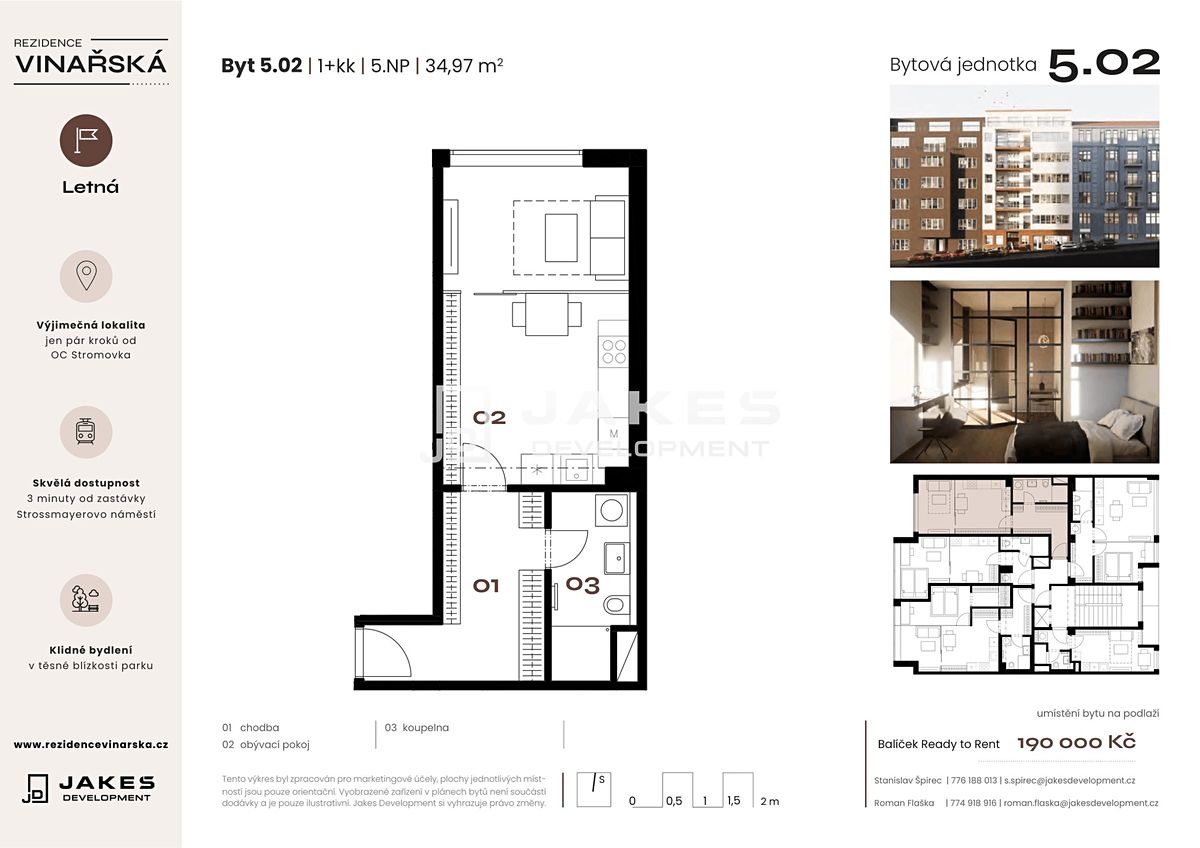 Prodej bytu 1+kk 35 m² – fotografie 2