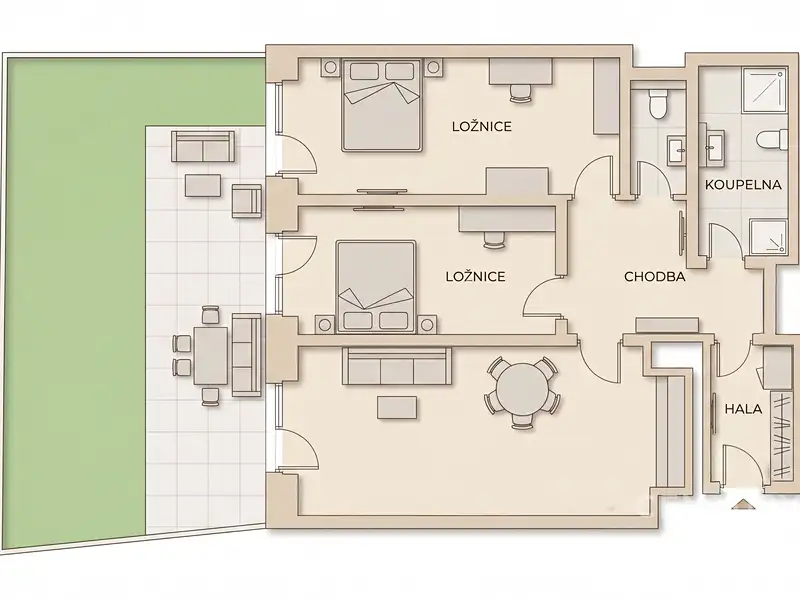 Prodej bytu 3+kk 82 m², Domašov – náhled fotky 3