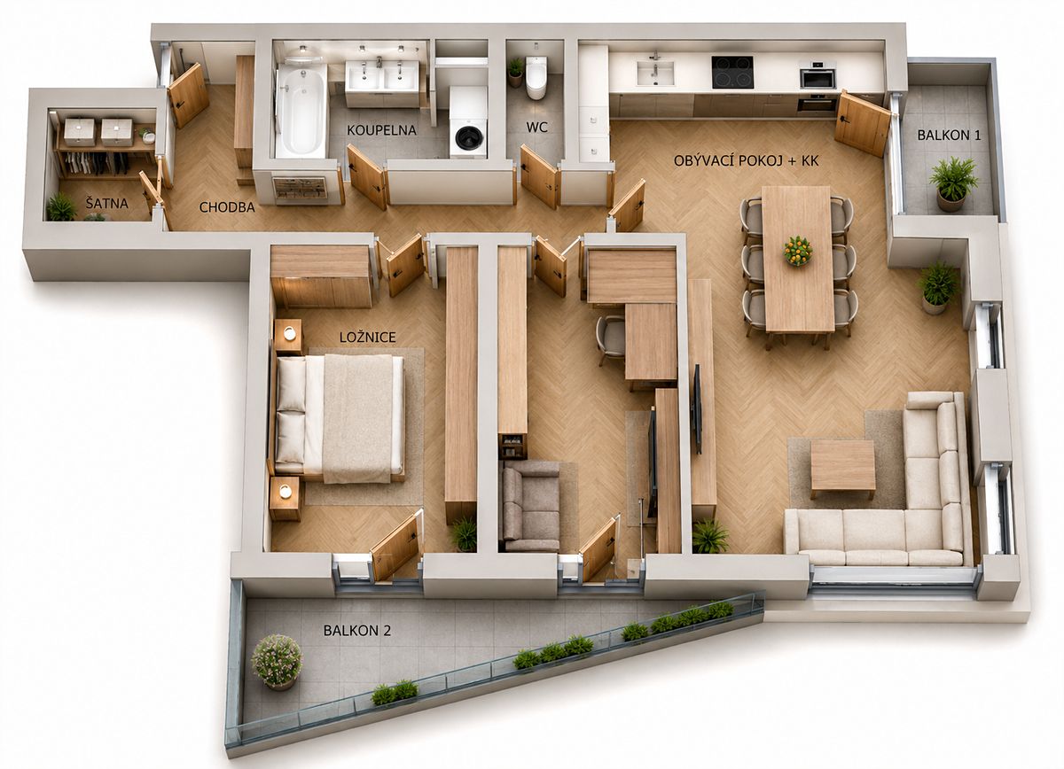 Prodej bytu 3+kk 99 m² – fotografie 2