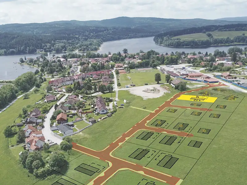 Prodej stavebního pozemku 849 m², Frymburk – náhled fotky 3