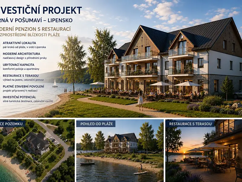 Prodej ubytovacího zařízení 930 m², Černá v Pošumaví – náhled fotky 1