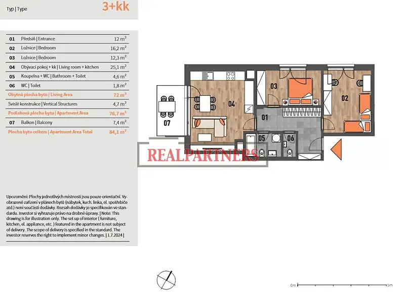 Prodej bytu 3+kk 84 m², Praha – náhled fotky 2