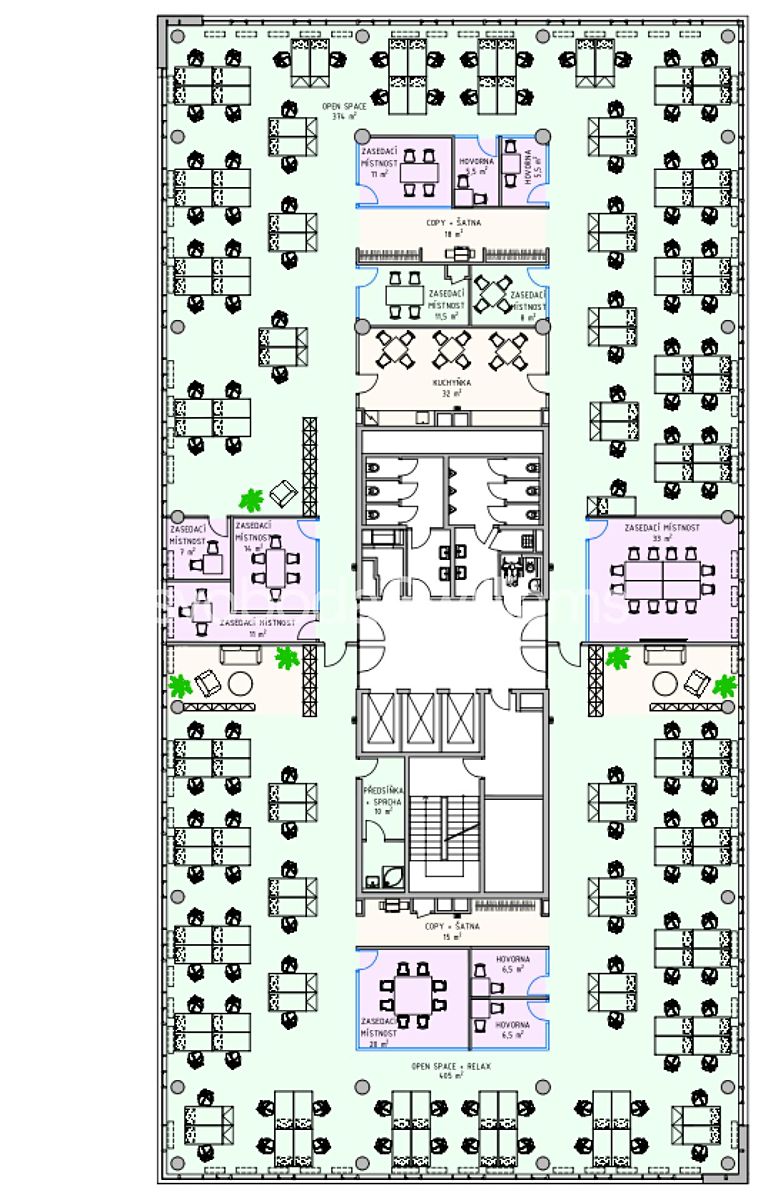 Pronájem kanceláře 128 m² – fotografie 5