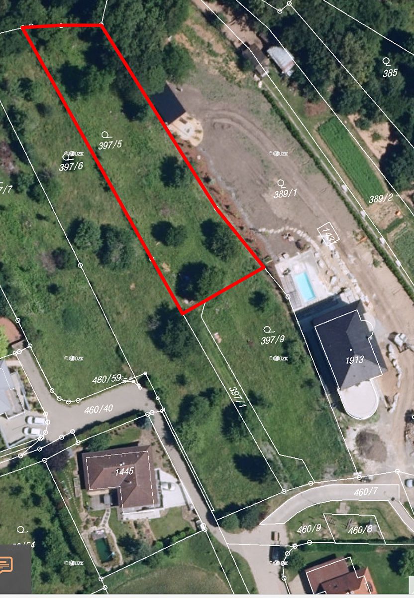 Prodej stavebního pozemku 1655 m² – fotografie 5