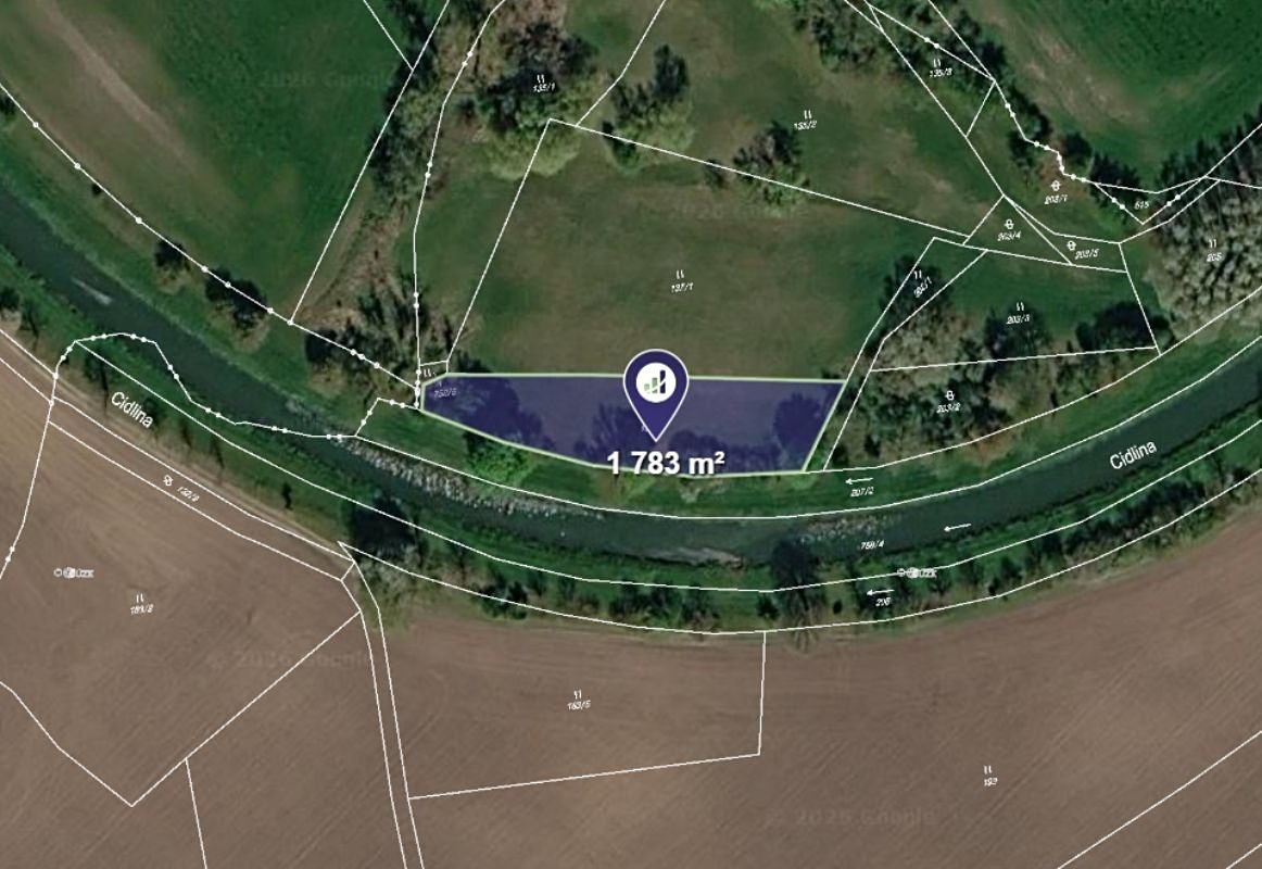 Prodej louky 1886 m²
