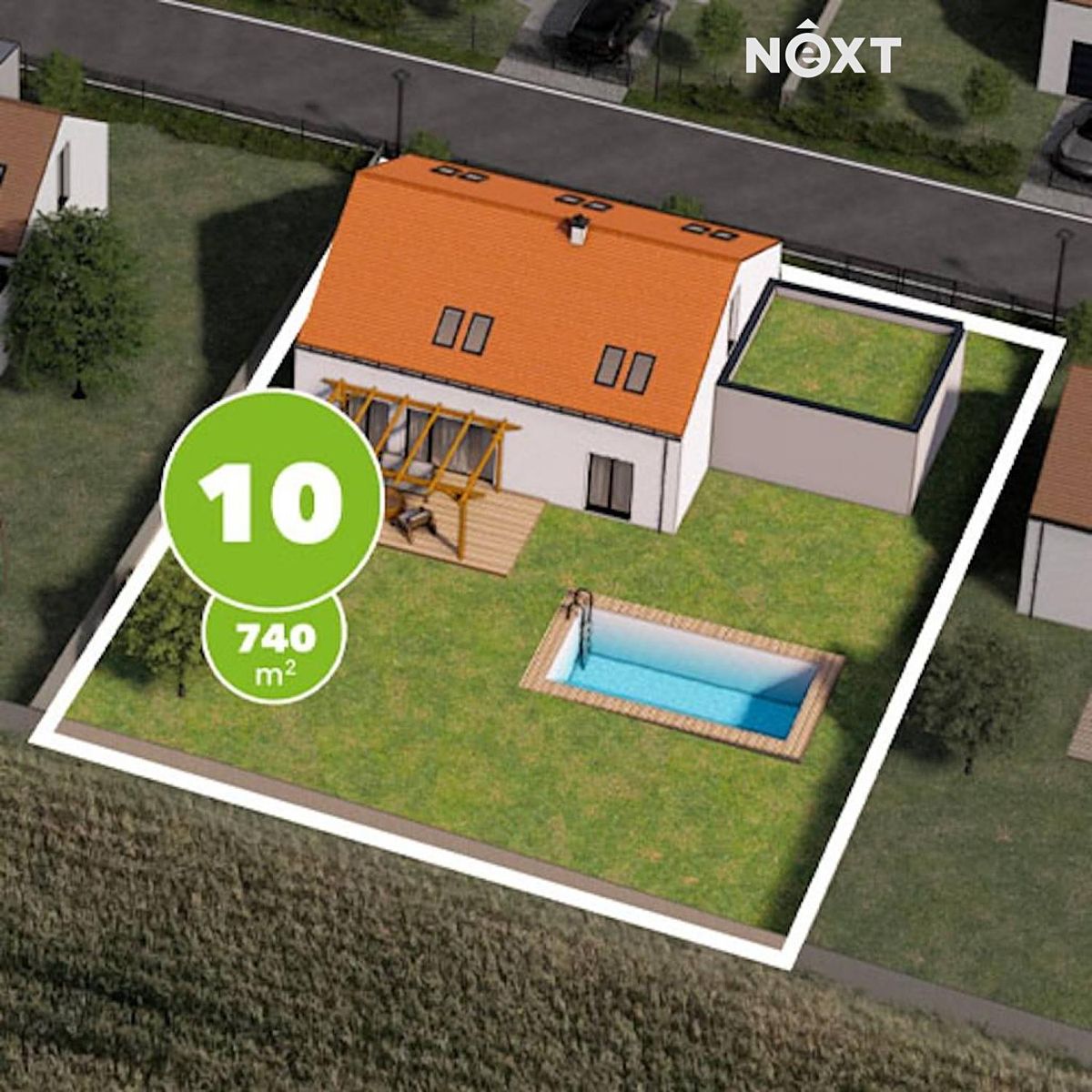 Prodej stavebního pozemku 740 m² – fotografie 3