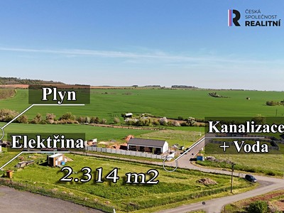 Prodej  stavebního pozemku 2 314 m²