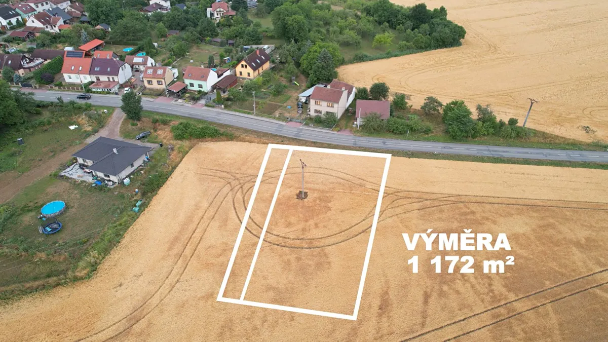 Prodej stavebního pozemku 1172 m²