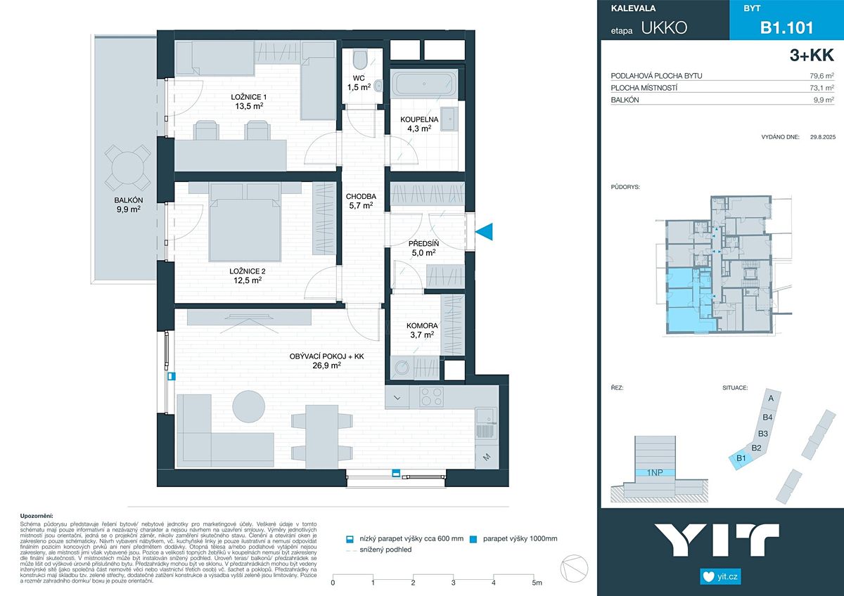 Prodej bytu 3+kk 73 m² – fotografie 2