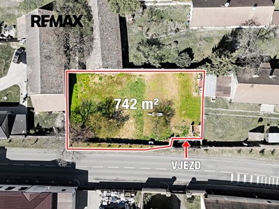 Prodej  stavebního pozemku 742 m²