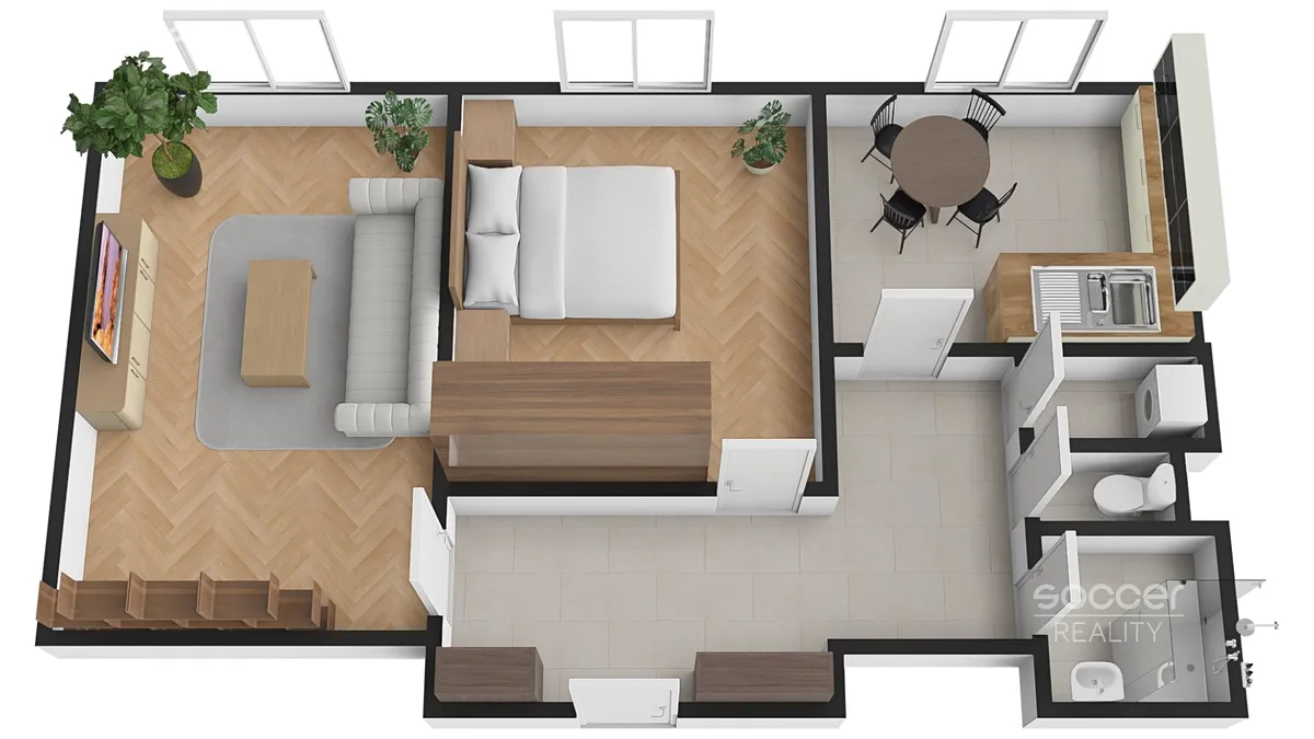 Prodej bytu 2+1 59 m² – pohled 5