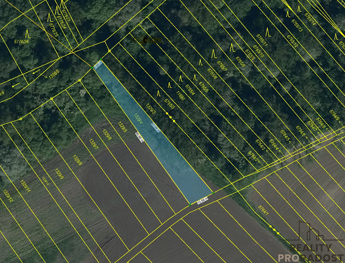 Prodej pole 10332 m²