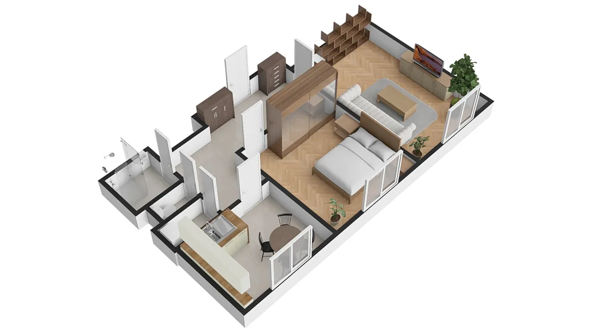 Prodej bytu 2+1 59 m² – pohled 6