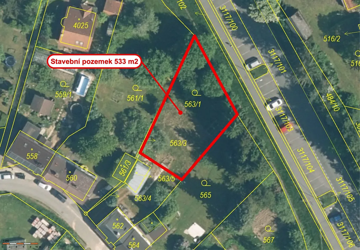 Prodej pozemku 533 m²