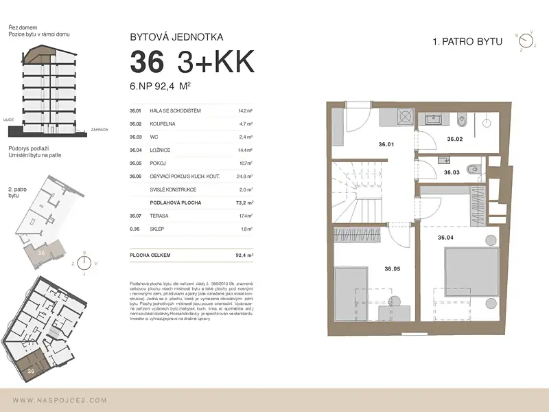 Prodej bytu 3+kk 92 m², Praha – náhled fotky 2
