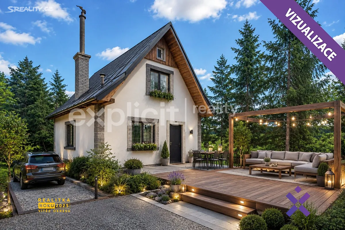 Prodej chaty 60 m², pozemek 2555 m² – pohled 2