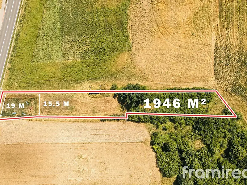 Prodej stavebního pozemku 1946 m², Neslovice – náhled fotky 2