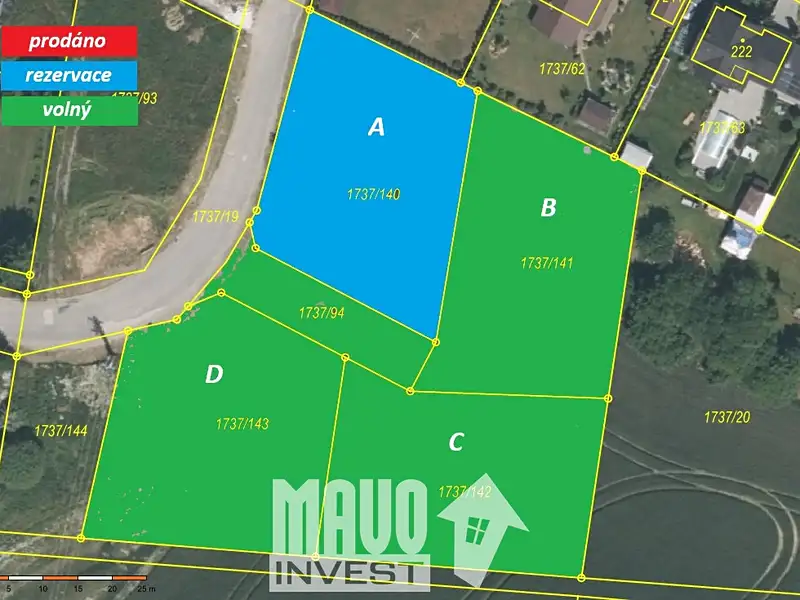 Prodej stavebního pozemku 1134 m², Dobev – náhled fotky 1