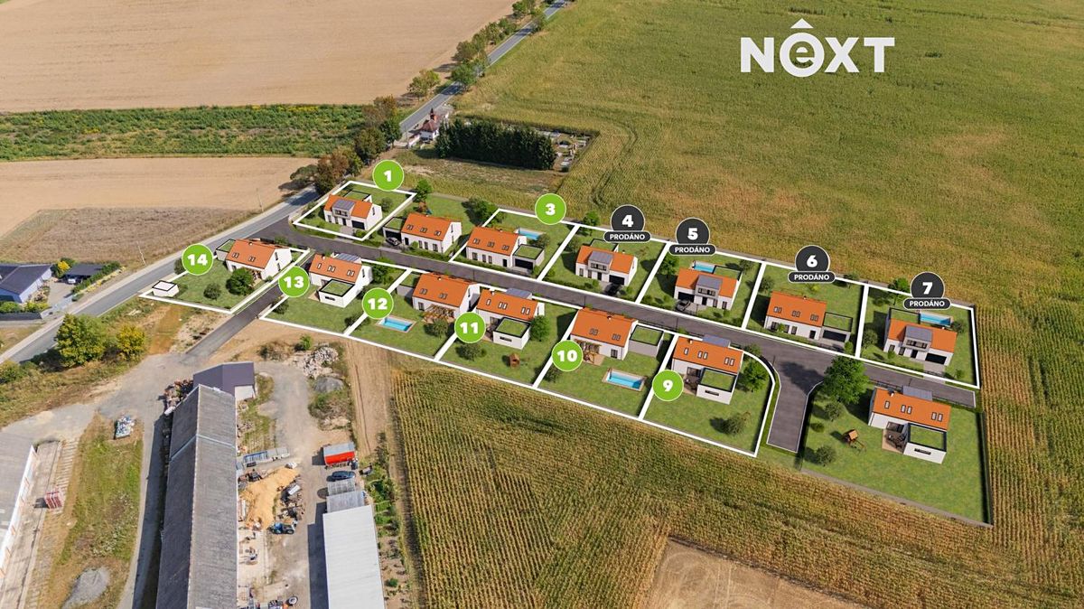 Prodej stavebního pozemku 1092 m²