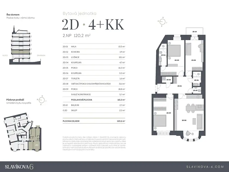 Prodej bytu 4+kk 120 m², Praha – náhled fotky 2
