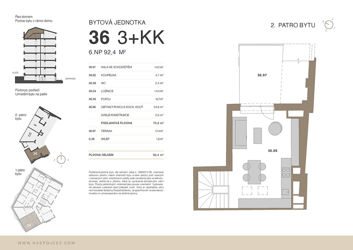 Prodej bytu 3+kk 92 m² – fotografie 3
