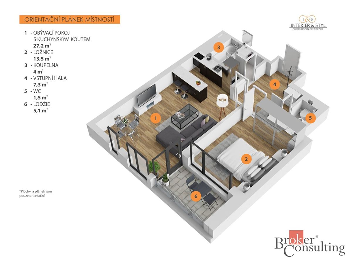 Prodej bytu 2+kk 54 m² – fotografie 2