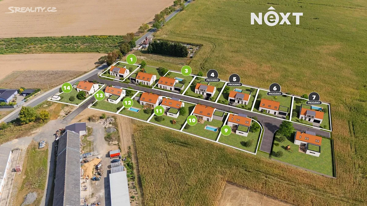 Prodej stavebního pozemku 740 m², Stavenice