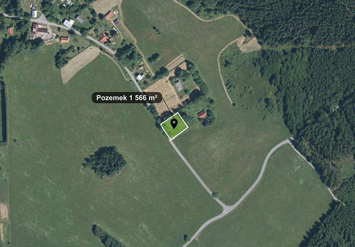 Prodej stavebního pozemku 1566 m²