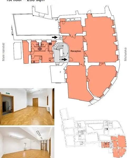 Pronájem kanceláře 250 m², Praha – náhled fotky 3