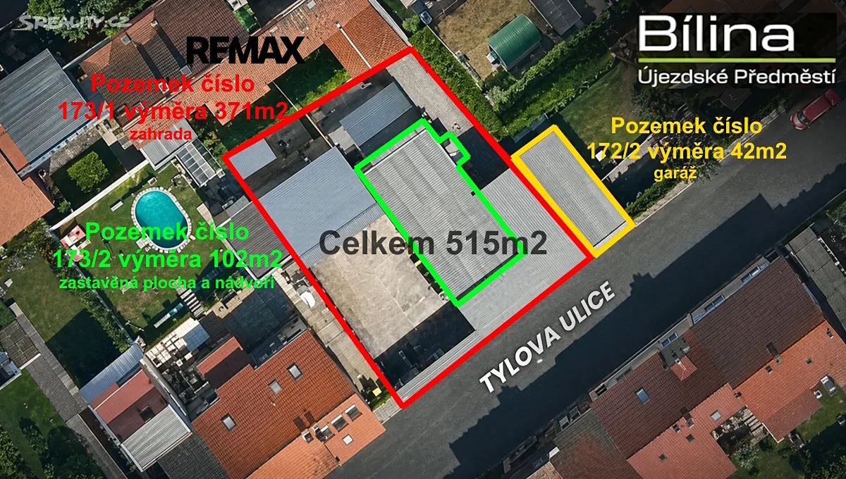 Prodej stavebního pozemku 515 m², Bílina