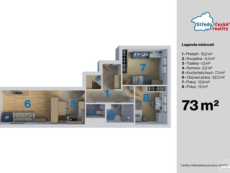 Wohnung 3+kk zum Kauf, 73 m² (28 von 34)