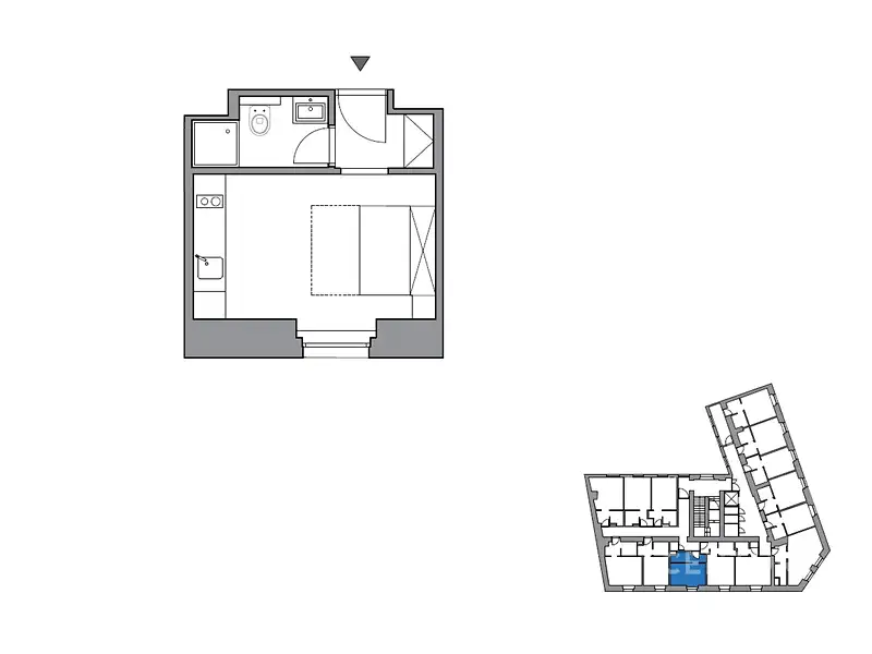 Prodej bytu 1+kk 15 m², Praha – náhled fotky 3