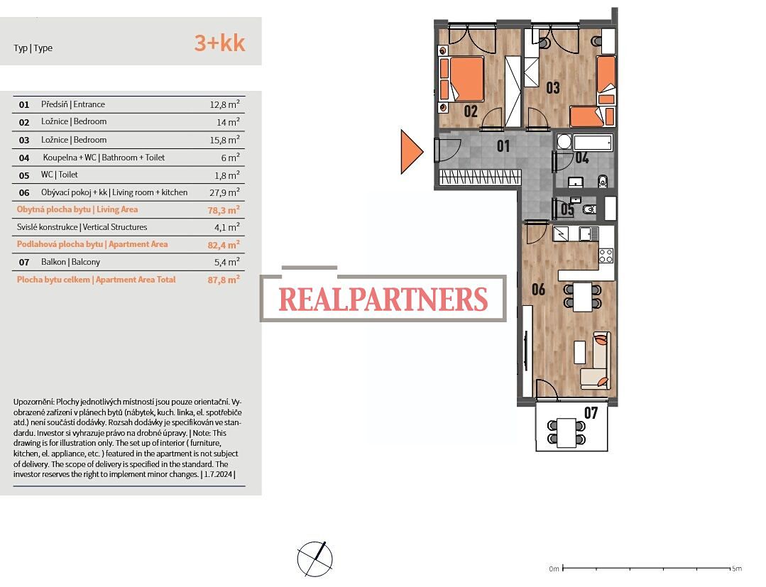 Prodej bytu 3+kk 88 m² – fotografie 2