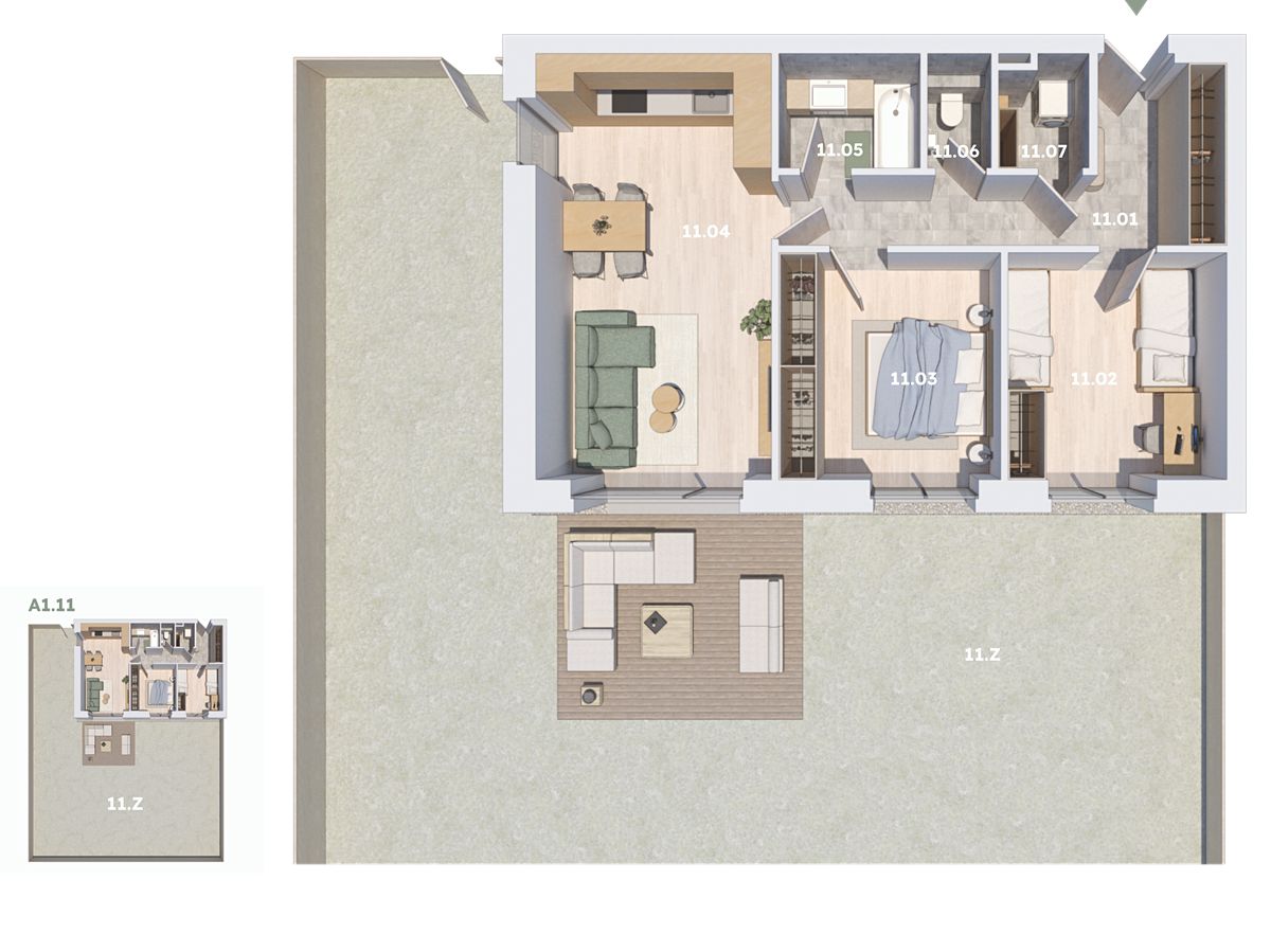 Prodej bytu 3+kk 71 m² – fotografie 3